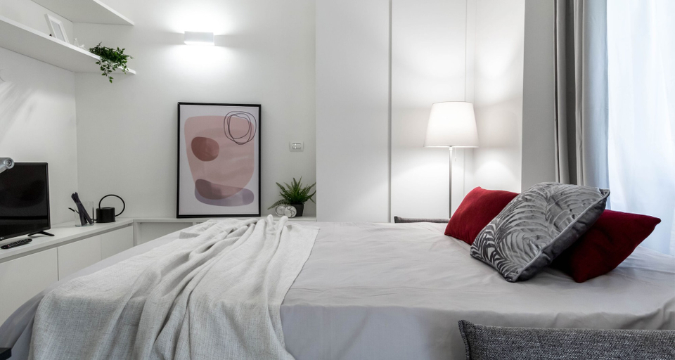 Bedroom 2, JOIVY Superb Studio For 2, 10Mins From Duomo, Milano