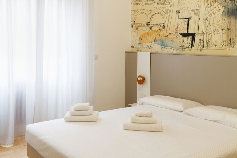 Bedroom 3, JOIVY Smart 1-Bed W/ Modern Amenities, Milano