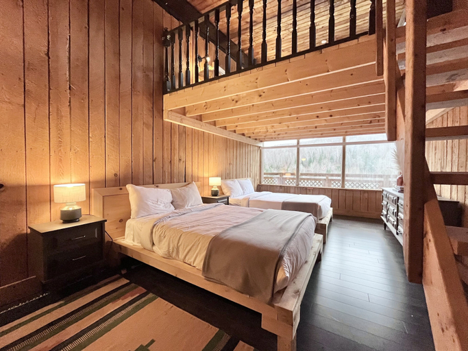 Bedroom 3, Le Grand Chalet by RVMT, Les Laurentides