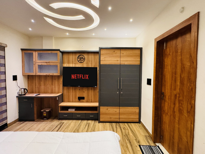 Bedroom 3, HomeEscape Luxe 2BHK Penthouse Near LIG, Indore