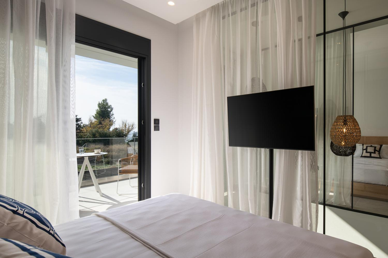 Bedroom 3, Estellar Villas, 50meters from the Sea, Central Macedonia