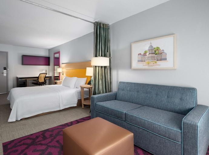 Bedroom 3, Home2 Suites by Hilton Indianapolis Keystone Crossing, Indianapolis