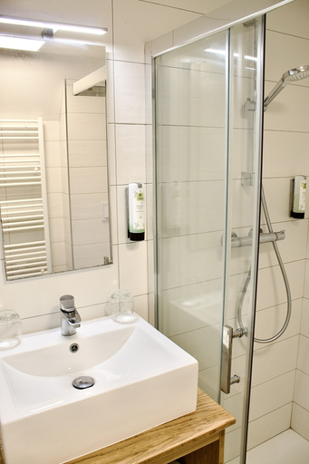 Bathroom, Logis Hotel le Commerce, Pyrénées-Atlantiques