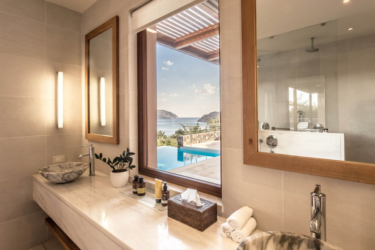 Bathroom 5, Phāea Blue - Small Luxury Hotels of the World, Crete