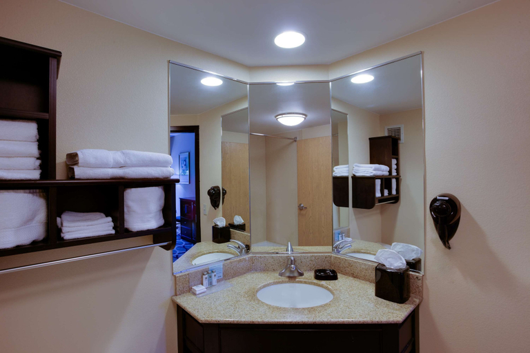 Bathroom 5, Hampton Inn Harrisburg/Grantville/Hershey, Dauphin