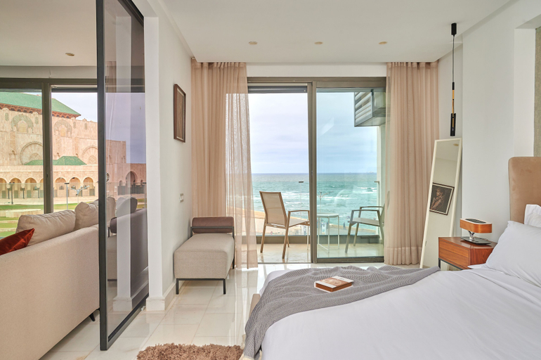 Bedroom 2, TheCasaEdition Sea view & Mosque Hassan2, Casablanca