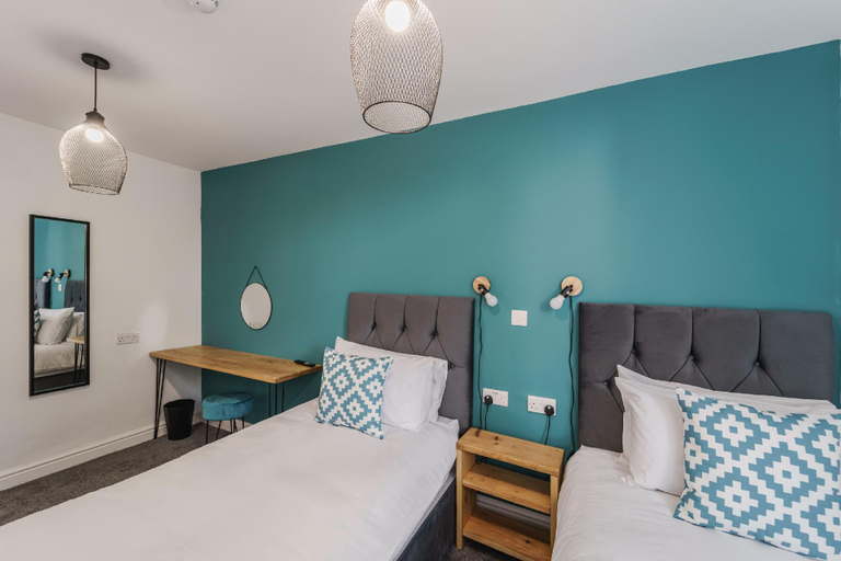 Bedroom 2, Deluxe Studio Apartments, Derby