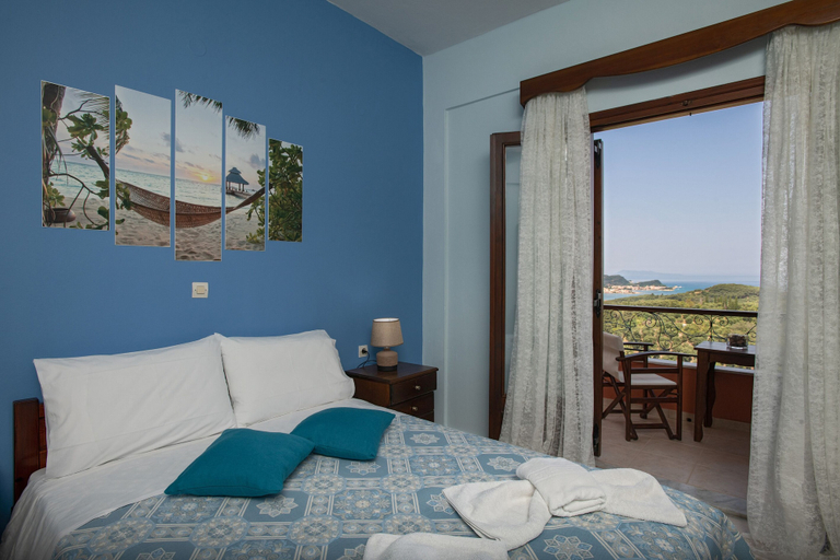 Bedroom 5, Sunset and Sunrise Apartments, Ionian Islands