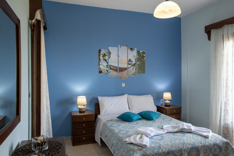 Bedroom 4, Sunset and Sunrise Apartments, Ionian Islands