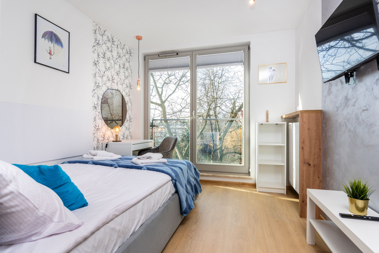 Bedroom 3, APARTAMENTY NA DĘBNIKACH, Kraków City