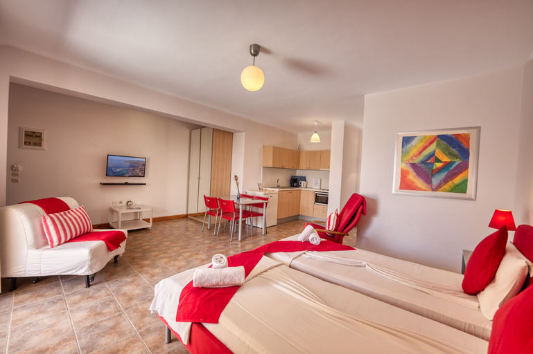 Bedroom 5, Glyfa Apartments, Ionian Islands