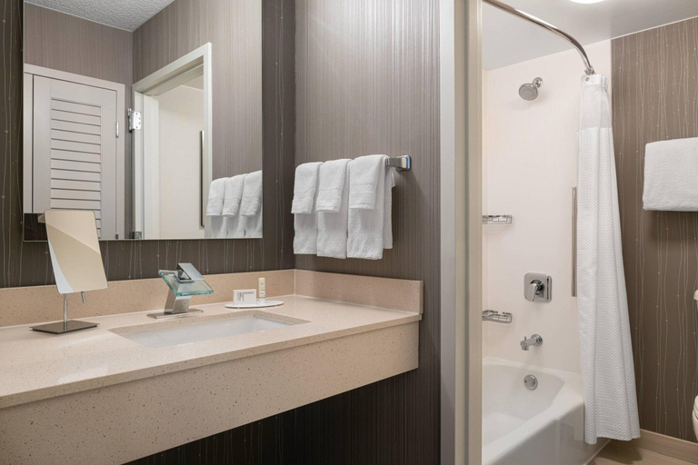 Bathroom 5, Courtyard by Marriott Las Vegas Convention Center, Clark