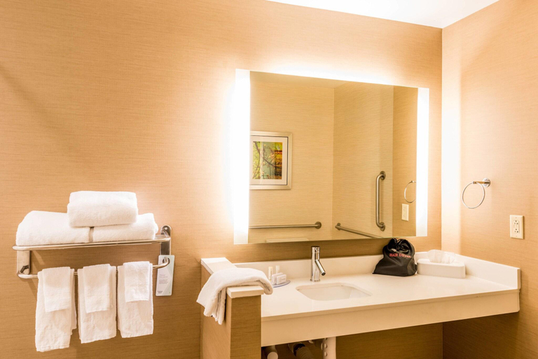 Bathroom 4, Fairfield Inn & Suites Mobile Saraland, Mobile