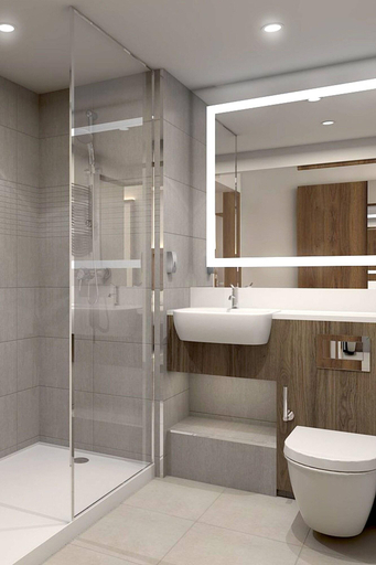 Bathroom 3, Courtyard by Marriott Szczecin City, Szczecin