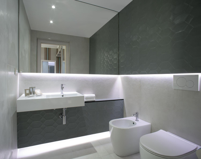 Bathroom 5, Hotel Salus Terme, Viterbo