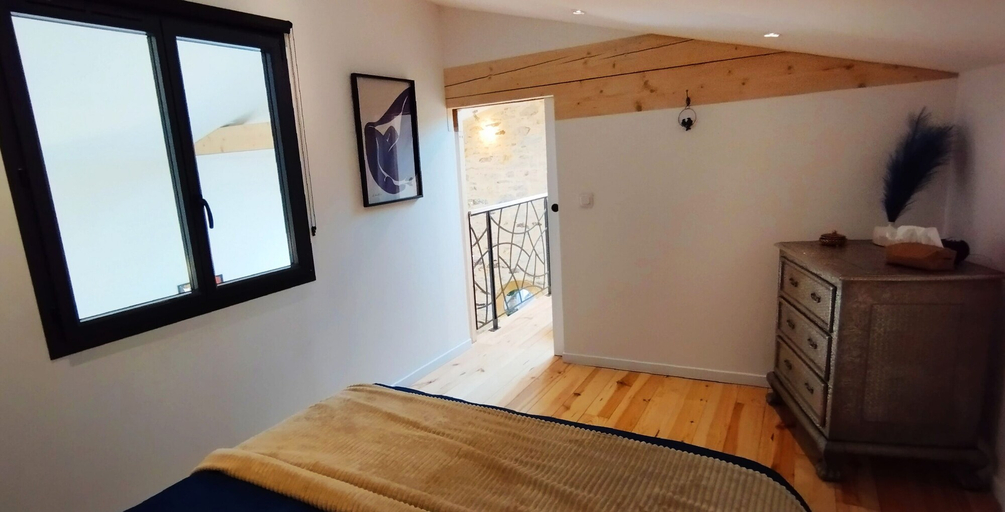 Bedroom 3, Maison avec hammam privé en option - Maison Mandala, Loire-Atlantique