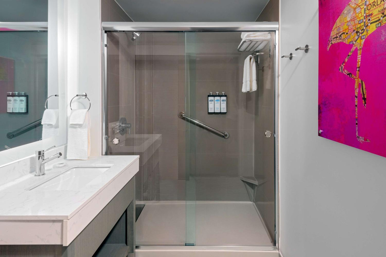 Bathroom 4, Hyatt House Orlando Airport, Orange