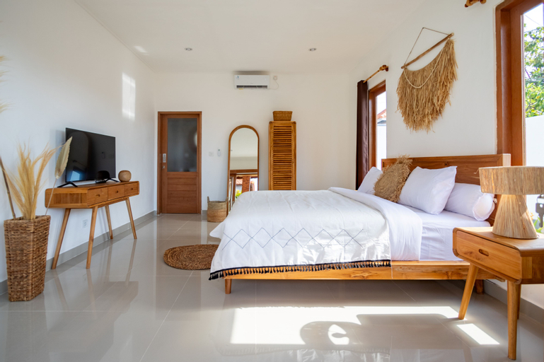Bedroom 3, A Stunning 2 Bedroom Villa with Lush Green View, Canggu, Seminyak, Badung