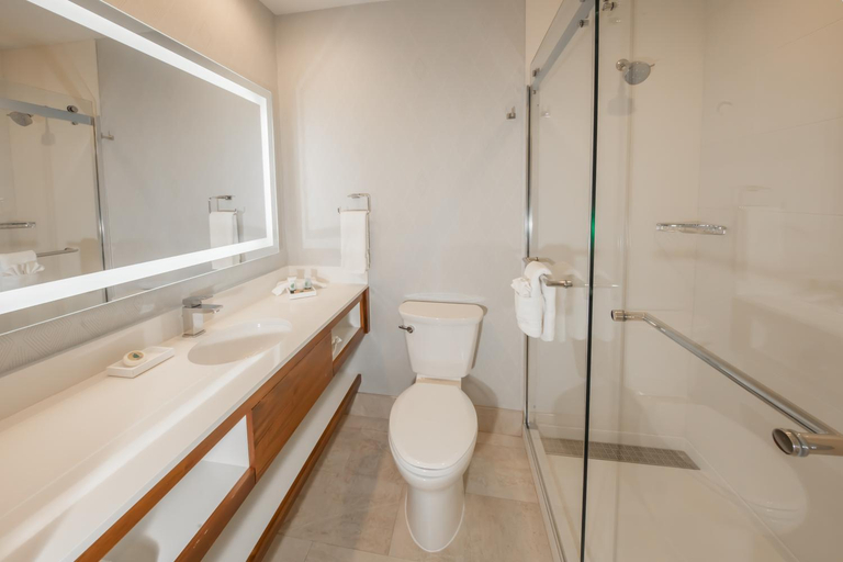 Bathroom 3, Vagabond Inn Executive Pasadena, Los Angeles