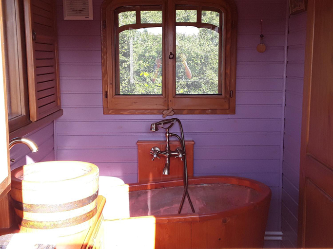 Bathroom 2, la roulotte de l'ami nature, Allier