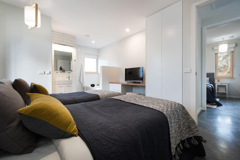 Bedroom 2, Green Retreat Passive House, Hepburn - East