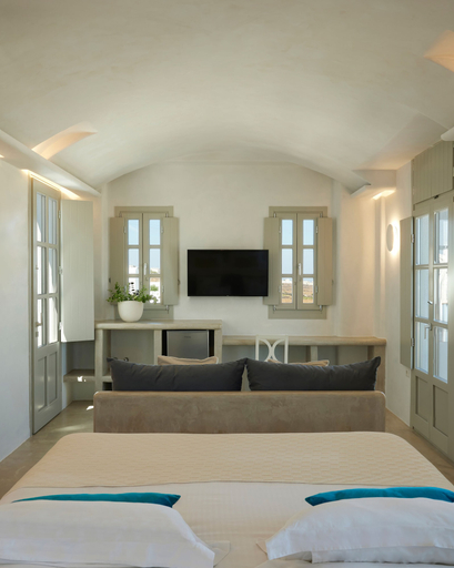 Bedroom 3, Danae Suites Santorini, South Aegean