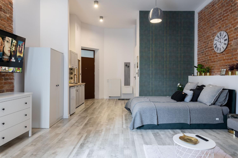 Bedroom 2, BAST 18 Apartamenty Manufaktura Centrum Miasta Legionow 18 Parking bezplatny, Łódź