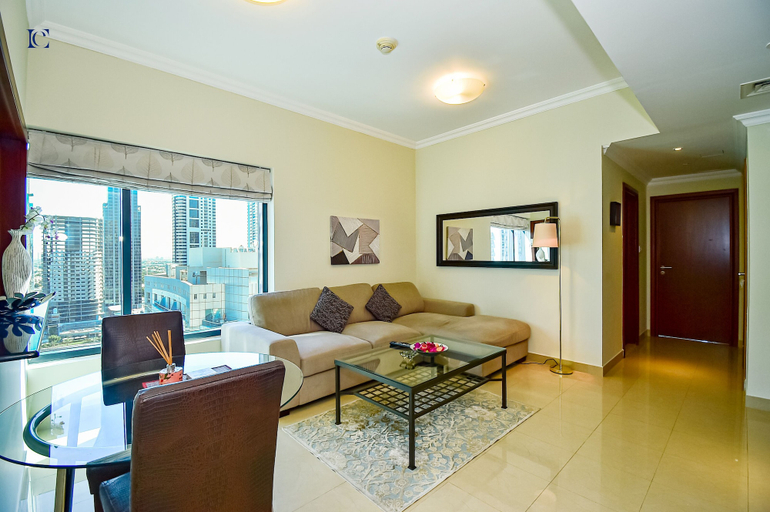 Living area 2, Budget 1BR Apt in Marina  -Time, Dubai