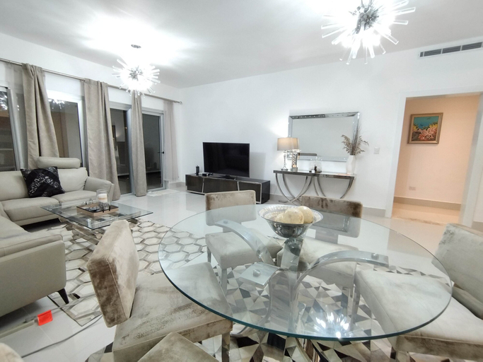 Living area, Condominio Blue Beach, Salvaleon de Higuey