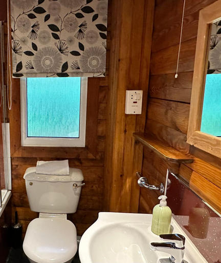 Bathroom, Pucks Glen Lodges - Log Cabins in a wonderful natural environment, Argyll and Bute