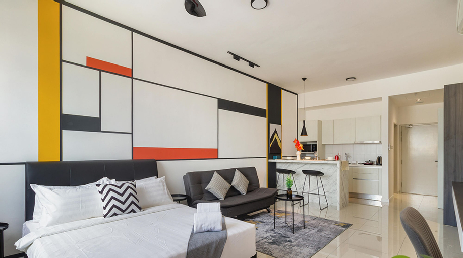 Bedroom 3, Chambers Residence, Sunway Putra Mall, Kuala Lumpur