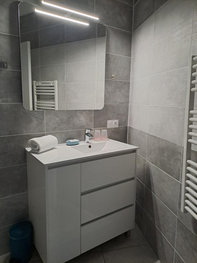 Bathroom 4, Hotel L'Auberge Canaulaise, Gironde