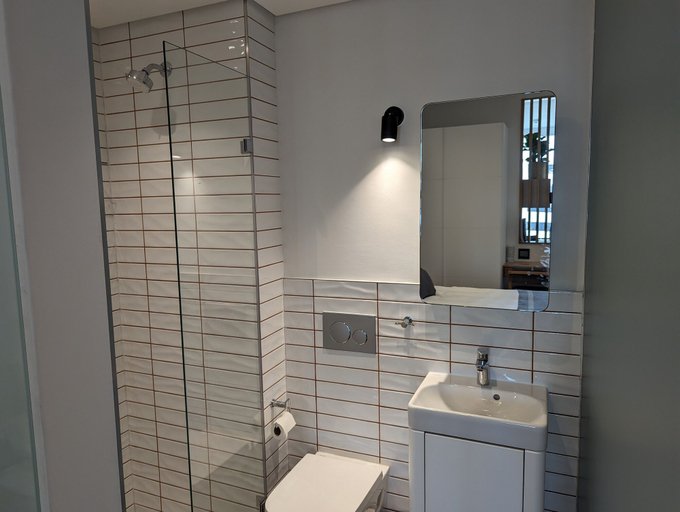 Bathroom 3, Trendy Studio at the Barracks on Bree, City of Cape Town