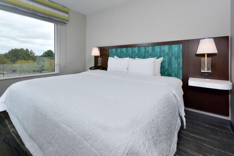 Bedroom 2, Hampton Inn & Suites by Hilton Charlotte North I 485, Mecklenburg