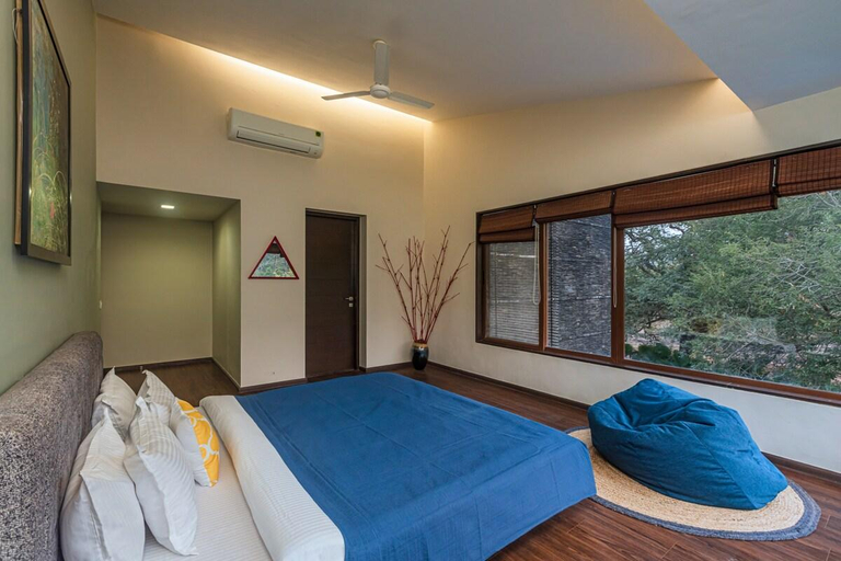 Bedroom 2, SaffronStays Estella, Raigarh