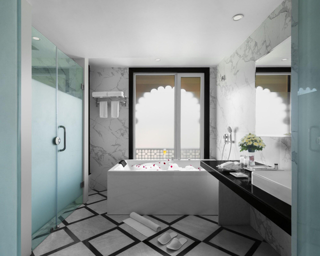 Bathroom 5, juSTa Ssatva Resort, Udaipur, Udaipur