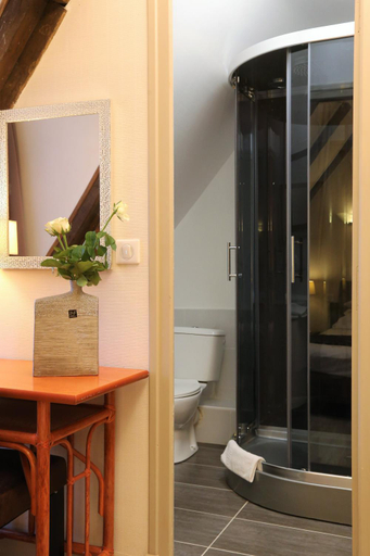 Bathroom, Logis L'Ecu De France, Cantal