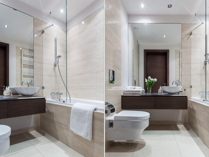 Bathroom 2, Chopin Apartments Platinum Towers, Warsaw