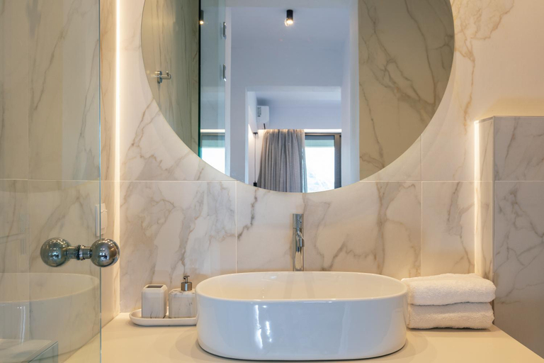 Bathroom 4, Epsilon Villa, Private Swimming Pool Garden, Panoramic Sunset, Crete