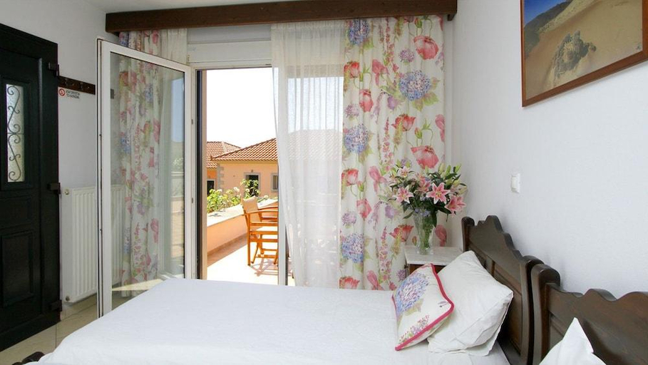Bedroom 2, Amygdalies Apartments, North Aegean