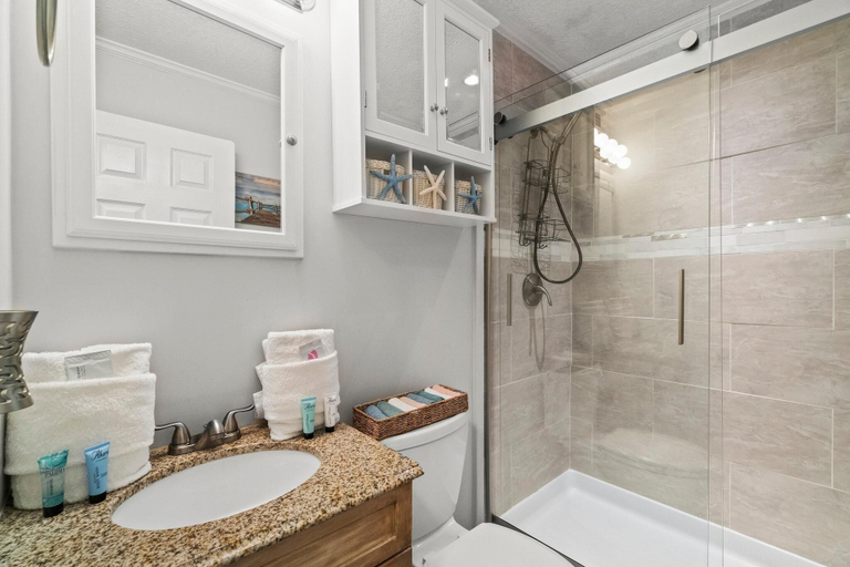 Bathroom, 7904 Surf Dr #7, Bay