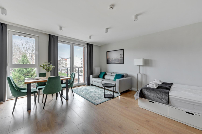 Bedroom, Aura 40 City Center by Downtown Apartments, Gdańsk City