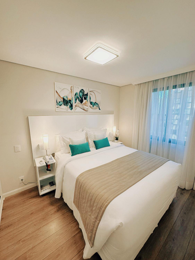 Bedroom, Sao Paulo Moema Times Square - Suite LUXO, São Paulo
