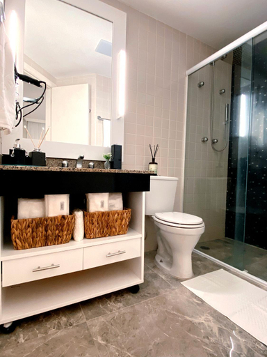 Bathroom 4, Sao Paulo Moema Times Square - Suite LUXO, São Paulo