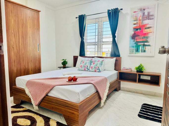 Bedroom 3, Olive Serviced Apartments BTM Layout, Bangalore