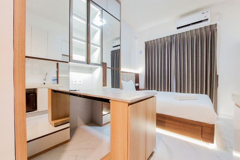 Bedroom 3, Nice Studio Apartment At Sky House Bsd, South Tangerang