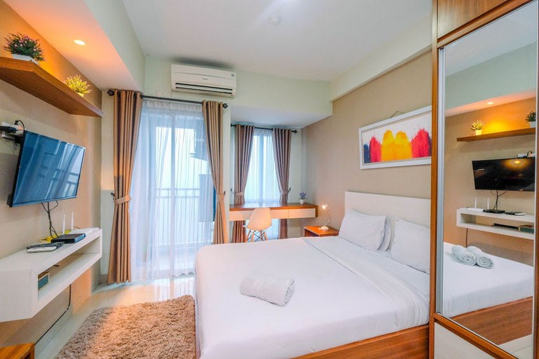 Bedroom 2, Homey And Relaxing Studio Grand Dhika City Apartment, Bekasi