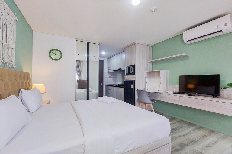 Bedroom 3, Best Homey And Nice Studio At Bintaro Icon Apartment, South Tangerang