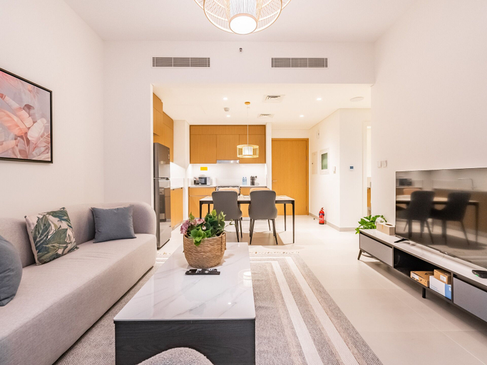 Living area 5, Creek Beachfront Heaven 1BR Luxe Harbor, Dubai