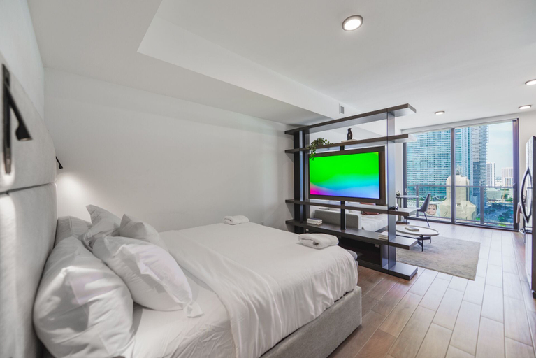 Bedroom 2, Bayfront Bliss Stunning Bay View Condo, Miami-Dade